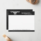 エレガントなスパおよびサロンNotecards ノートカード (正面/裏面インサイチュ)