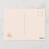 エレガントなスパパーティーの招待状（偽の金箔付き） ポストカード (裏面)