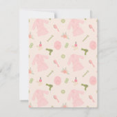 エレガントなスパパーティーの招待状（偽の金） 招待状 (裏面)