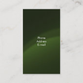 エレガントなスパンコールのあずき色 名刺 (裏面)