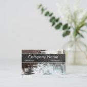 エレガントなスパンコールの名刺 名刺 (スタンド正面)