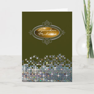 エレガントなスパンコールラマダーンムバラク カード