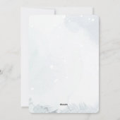 エレガントなスパークリングクリスマスツリーフラットホリデーカード シーズンカード (裏面)