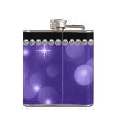 エレガントなスパークルダイヤモンド パープル フラスク (裏面)