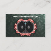 エレガントなスピーカーの名刺 名刺 (裏面)