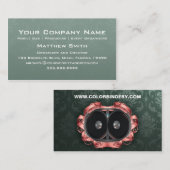 エレガントなスピーカーの名刺 名刺 (正面/裏面)