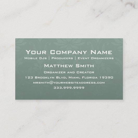 エレガントなスピーカーの名刺 名刺 (正面)