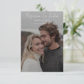 エレガントなスペイン語の写真で結婚式の日を予約 セーブザデート (スタンド正面)