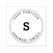 エレガントなスモールビジネス ブランディング サークル セルフインキングスタンプ (デザイン)