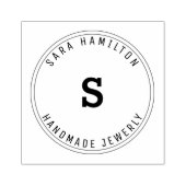 エレガントなスモールビジネス ブランディング サークル ラバースタンプ (インプリント)