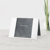 エレガントなスレートグレー スタッコー ブランク サンクス サンキューカード (裏面)