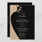 エレガントなスワン 招待状 (正面/裏面)