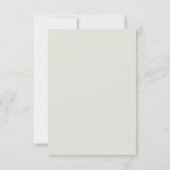 エレガントなセイジグリーンの結婚式 QRコード招待状返信 出欠カード (裏面)