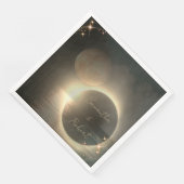 エレガントなセピア ソーラー エクリプス カスタム フォト ウェディング (コーナー)