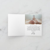 エレガントなセリフの卒業写真 2026 サンキューカード (内部)