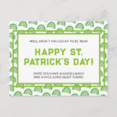 エレガントなセントパトリックデーパーティー ポストカード (正面)