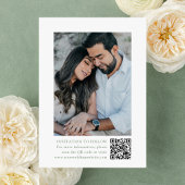 エレガントなセージグリーンの花の紋章の写真付き結婚式 セーブザデート