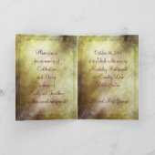 エレガントなゼラニウムの婚約の招待状 招待状 (内部)