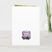 エレガントなゼラニウムの婚約の招待状 招待状 (裏面)