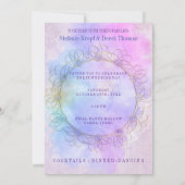 エレガントなソフトパステル＆ゴールド 案内状 (裏面)