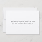 エレガントなソフトリーフグリーンが印象的なサンクスカード サンキューカード (裏面)