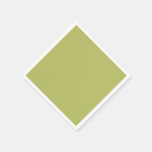 エレガントなソリッドスプリンググリーン スタンダードカクテルナプキン (角)