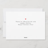 エレガントなタイポグラフィー バレンタインデー おめでとう 1枚の写真 シーズンカード (裏面)