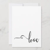 エレガントなタイポグラフィ、シンプル モダン、 私たち結婚しました 招待状 (裏面)