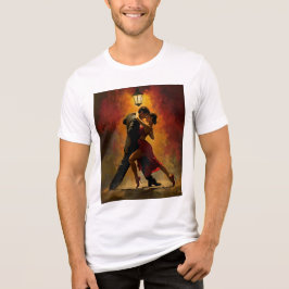 ✨エレガントなタンゴカップルのロマンティックアートデザイン トライブレンドTシャツ