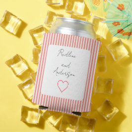 エレガントなタンジェリンの結婚式 缶クーラー