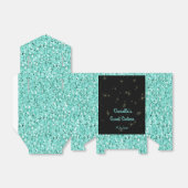 エレガントなターコイズの輝き、甘い16、カスタム フェイバーボックス (折り畳みなし)