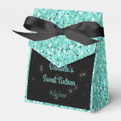 エレガントなターコイズの輝き、甘い16、カスタム フェイバーボックス (正面サイド)