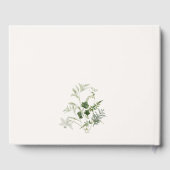 エレガントなターコイズ オレンジ 緑のカクテル ブライダル シャワー ゲストブック (裏面)