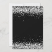 エレガントなダイヤモンド 80歳の誕生日感謝カード 招待状 (裏面)