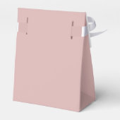 エレガントなダスティピンクのウェディング　サンキュー フェイバーボックス (裏面サイド)