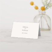 エレガントなダスティピンクのマグノリア テーブルナンバー プレイスカード (裏面)