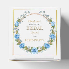 エレガントなダスティーブルーのバラとスイートピー フェイバーボックス