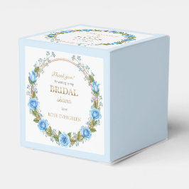 エレガントなダスティーブルーのバラとスイートピー フェイバーボックス