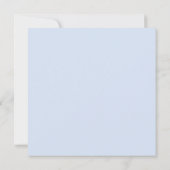 エレガントなダスティーブルーのブライダルシャワー 招待状 (裏面)