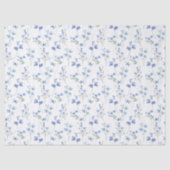 エレガントなダスティーブルーの野の花 薄葉紙 (正面)
