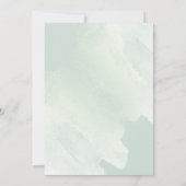 エレガントなダスティーローズ&グリーンフローラル お祝いしよう 招待状 (裏面)