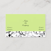 エレガントなダマスクの蔓 名刺 (裏面)