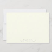 エレガントなダマスクモチーフ ネイビーブルー、ピンクの結婚式 招待状 (裏面)