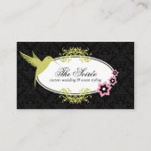 エレガントなダマスク織のイベントの調整者 名刺 (正面)