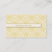 エレガントなダマスク織の花のレトロの専門のスタイリッシュ 名刺 (裏面)