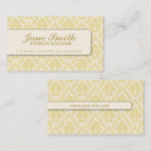 エレガントなダマスク織の花のレトロの専門のスタイリッシュ 名刺 (正面/裏面)