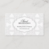 エレガントなダマスク織 名刺 (正面)