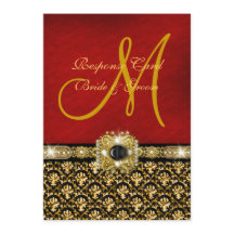 エレガントなダマスク黒赤金