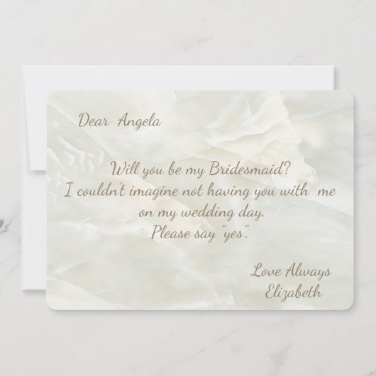 エレガントなチックなマグノリアの花のウェディングパーティーのカード 招待状 (裏面)