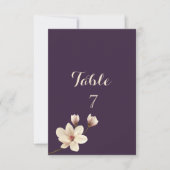 エレガントなチック マグノリア  テーブル カード (正面)